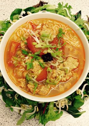 Hình của món Cách nấu bún riêu hộp.