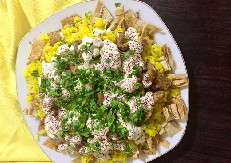 فته شاورما دجاج