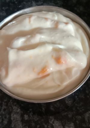 A picture of Mango Shrikhand.