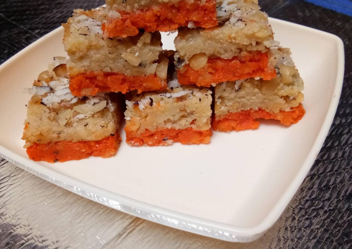 Split Chickpeas Colourful Barfi(Chana Dal Colourful Barfi)