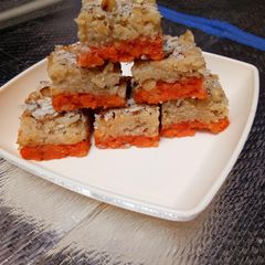 A picture of Split Chickpeas Colourful Barfi(Chana Dal Colourful Barfi).