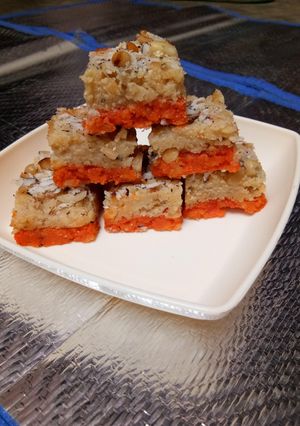 A picture of Split Chickpeas Colourful Barfi(Chana Dal Colourful Barfi).