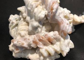 Fresh, Serving Recipe Tuna Pasta Dill Salad Delicious and Healthy