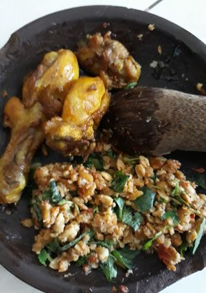 Foto resep Sambel kemangi kencur tempe