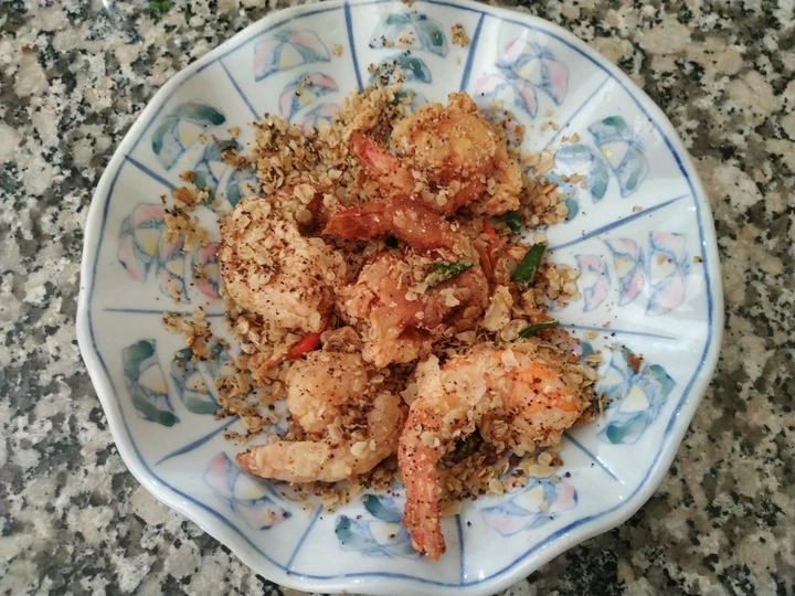 Langkah Gampang Menyiapkan Resep Fried Shrimp Crispy Oat (Udang Goreng Krispy Gandum) yang Bisa Manjain Lidah Anti Ribet, Sempurna