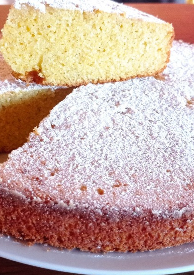 Una foto de Torta de polenta y coco
