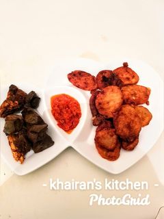 Banana Puff and fried meat ainihin hoton girkin