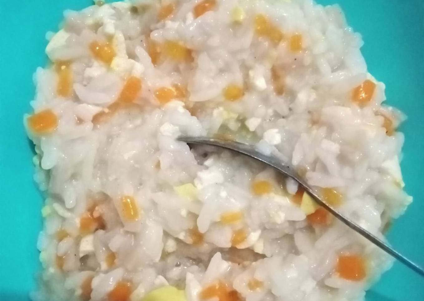 Nasi campur tahu sosis