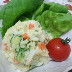 A picture of No Need for Boiling Easy Microwaved Potato Salad!.