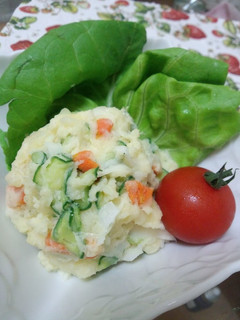 A picture of No Need for Boiling Easy Microwaved Potato Salad!.
