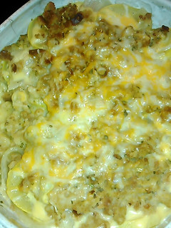 A picture of Squash casserole.