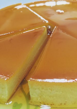 A picture of Pam's Simple flan....