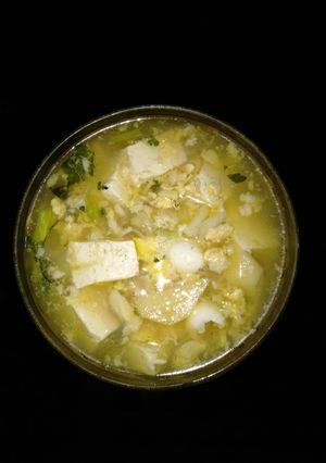 Foto resep SOP tahu kentang telur puyuh