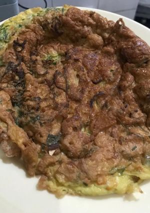 Foto resep Telur dadar daun kunyit