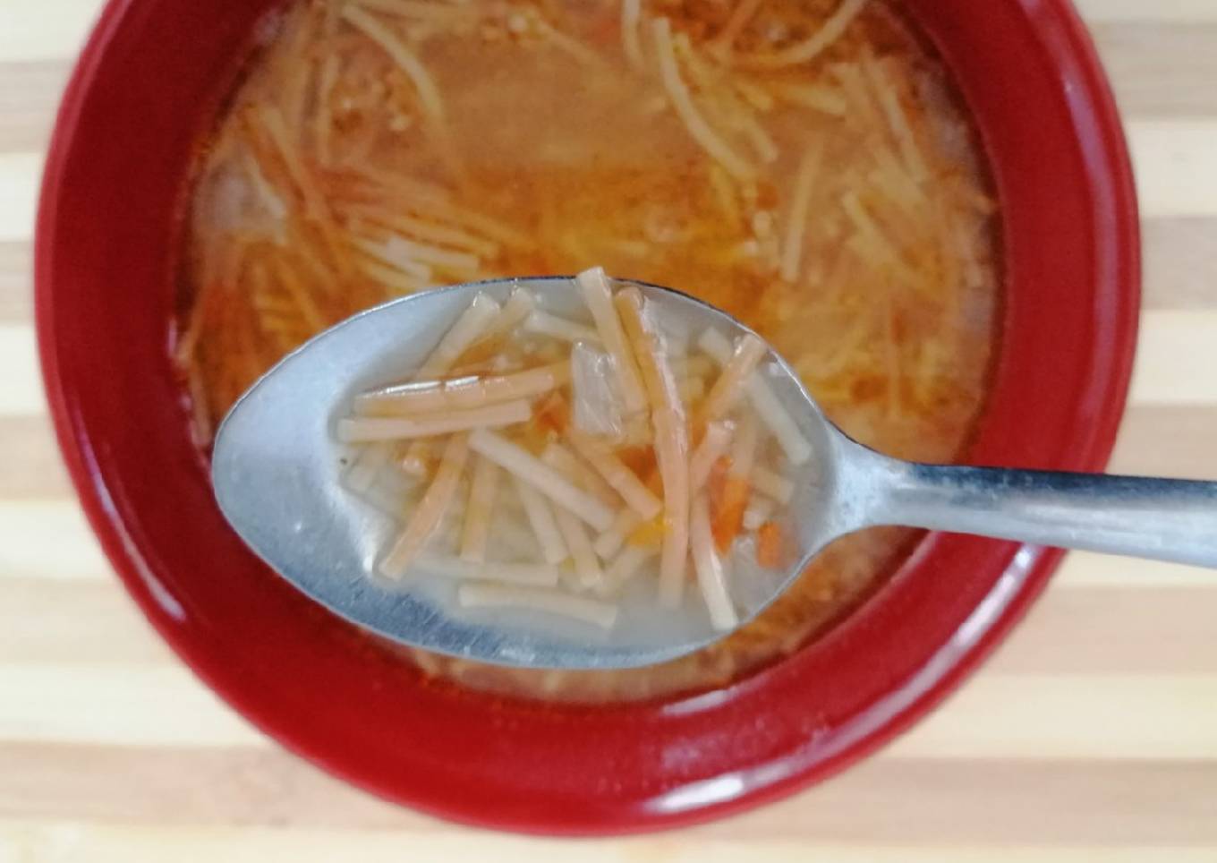 Sopita de fideo de la abuela🍲❤️