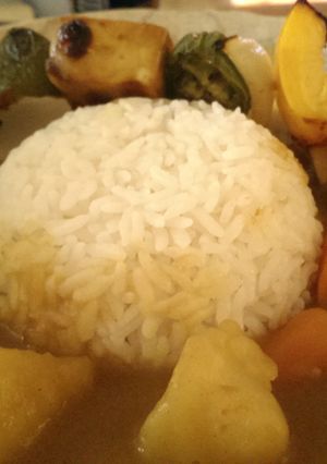 A picture of quick curry, happy meal.