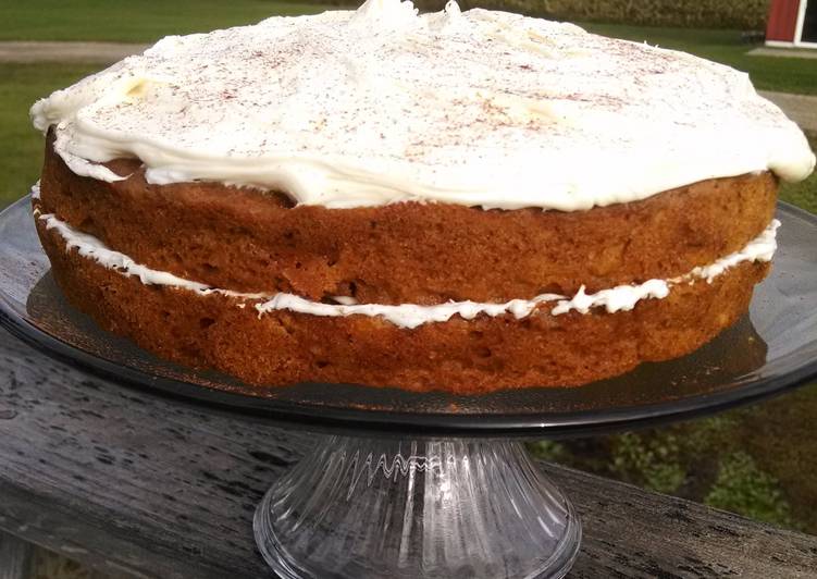 Recipe of Speedy Apple pumpkin spice cake