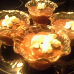 A picture of sunshine's light milk chocolate pudding.