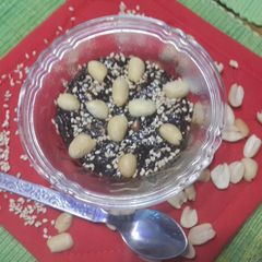 A picture of Sesame Peanut Fudge Pudding.