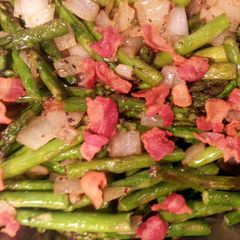 A picture of Bacon Fried Asparagus.
