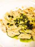 Fresh Testaroli with Pesto Genovese