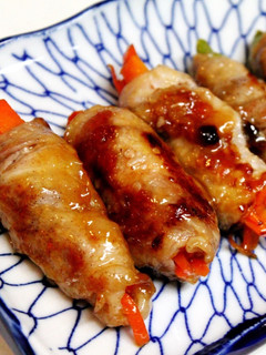 A picture of Carrot Pork Rolls.