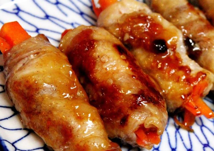 Recipe of Any-night-of-the-week Carrot Pork Rolls