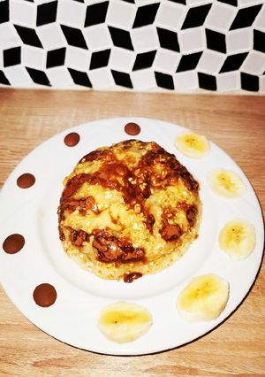 Une photo de Bowl cake banane chocolat