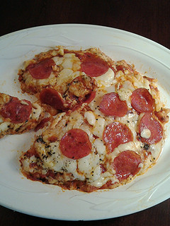 A picture of Chicken Parmesan Pizza.