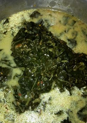 Foto resep Daun Ubi Kuah Santan