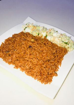 A picture of Jallof rice.