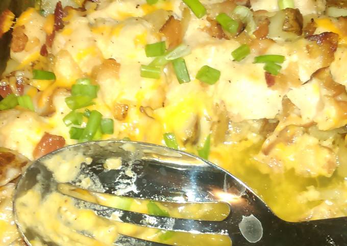 Step-by-Step Guide to Make Jamie Oliver Loaded Potato and Chicken Casserole