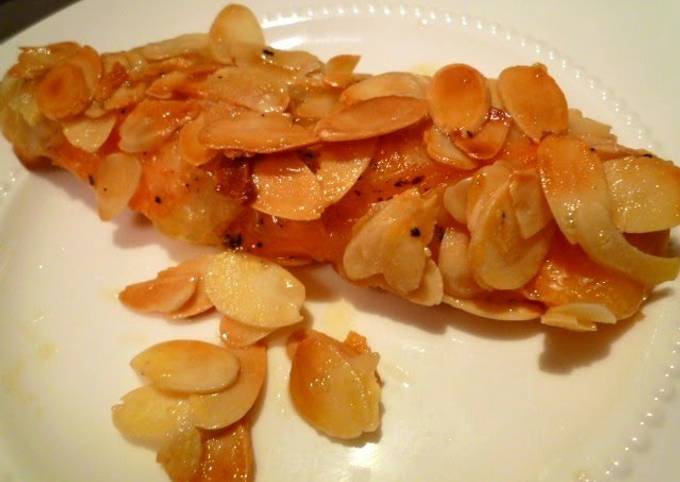 Simple Way to Make Jamie Oliver Crunchy Almond Salmon Sauté