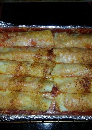 A picture of Enchiladas.