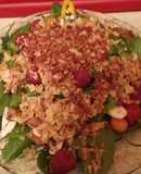 Spinach and Kale Raspberry Salad