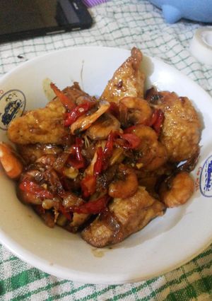 Foto resep Tahu udang kecap pedasssss