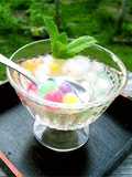 Seven-Colored Tapioca Pearls and Lychee Compote