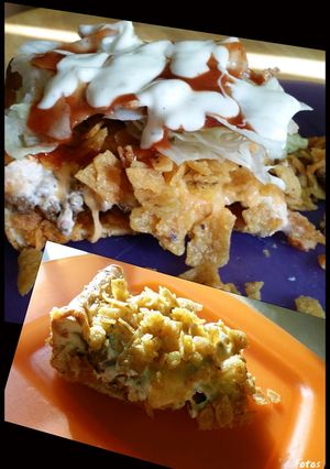 A picture of Fritos taco casserole.