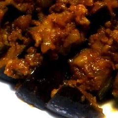 Eggplant & Mince Meat Curry Stir-Fry A picture of Eggplant & Mince Meat Curry Stir-Fry.