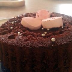 A picture of microwave chocolate cake.