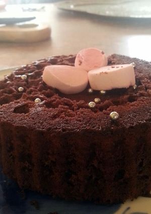 A picture of microwave chocolate cake.