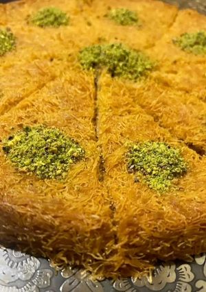صورة لوصفة كنافة بالفستق🍘🍘