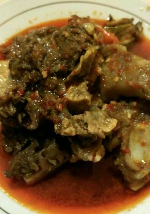 Foto resep Tulang iga sapi masak pedas