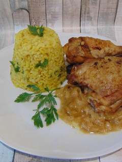 Mustáros, fehérboros csirkecomb recept fotója