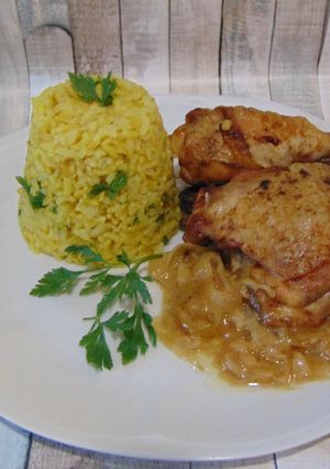 Mustáros, fehérboros csirkecomb recept fotója