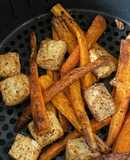 Tofu e Cenoura na Airfryer