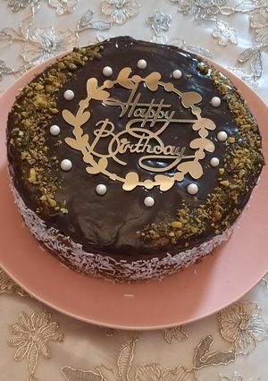 عکسی از دستور کیک تولد با خرده کیک