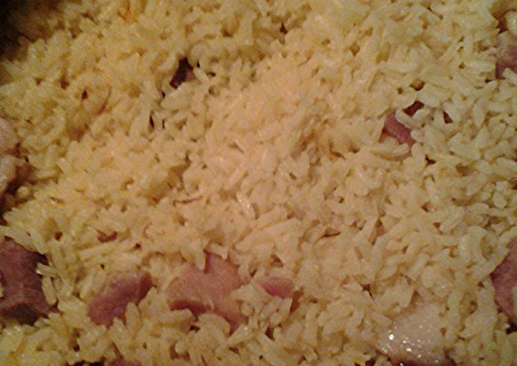 Easiest Way to Prepare Award-winning Saffron rice and ham