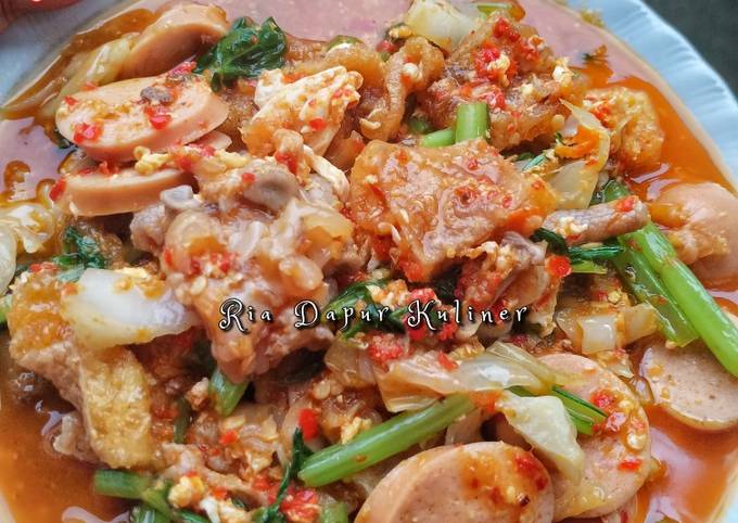 Resep Seblak ceker presto krupuk kulit oleh Andriani Ria ...
