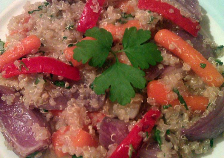 Recipe of Super Quick Homemade Vickys Roasted Vegetable Quinoa, Gluten, Dairy, Egg &amp; Soy-Free